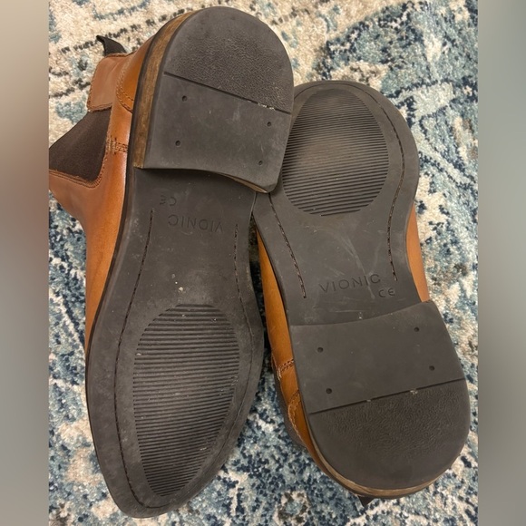 Men's Kingsley Vionic Brown Leather Ankle Boots, size 13 - Picture 6 of 6